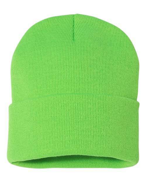 Toronto live screen printing custom apparel beanie c12 - Neon Green / One Size