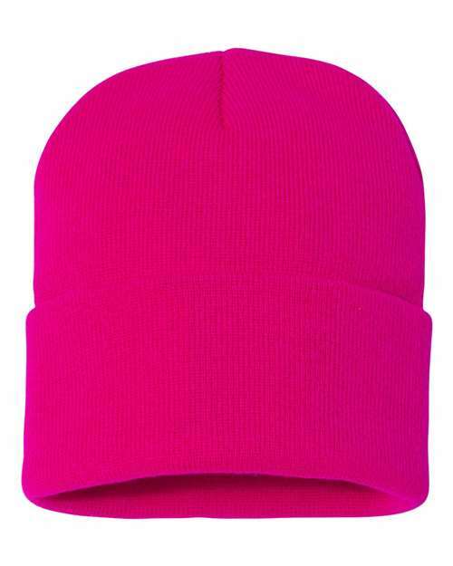 Toronto live screen printing custom apparel beanie c12 - Neon Fuchsia / One Size