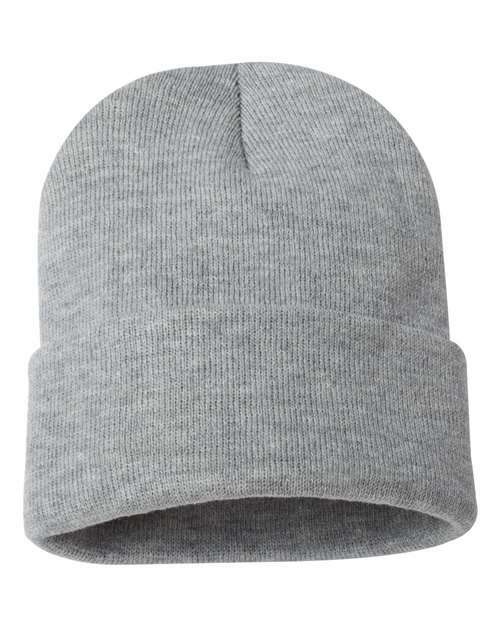 Toronto live screen printing custom apparel beanie c12 - Heather Grey / One Size