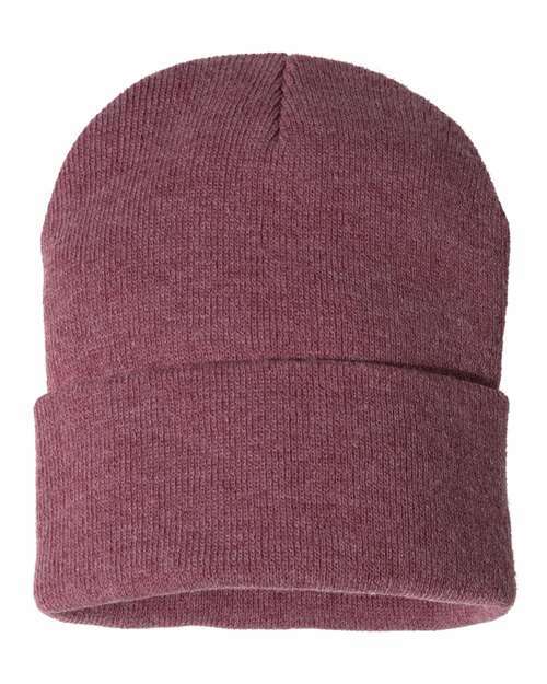 Toronto live screen printing custom apparel beanie c12 - Heather Cardinal / One Size