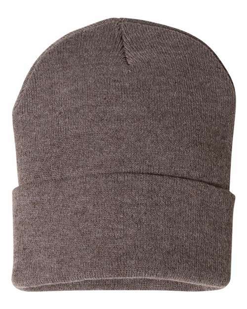 Toronto live screen printing custom apparel beanie c12 - Heather Brown / One Size