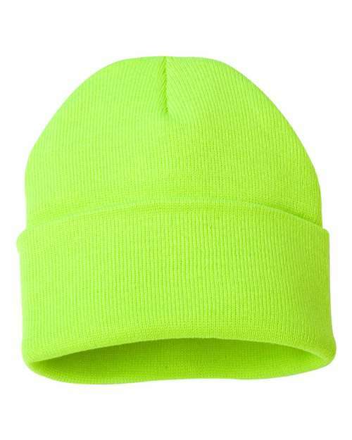 Toronto live screen printing custom apparel beanie c12 - Safety Yellow / One Size