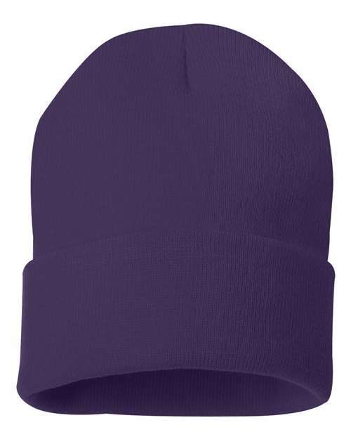 Toronto live screen printing custom apparel beanie c12 - Purple / One Size