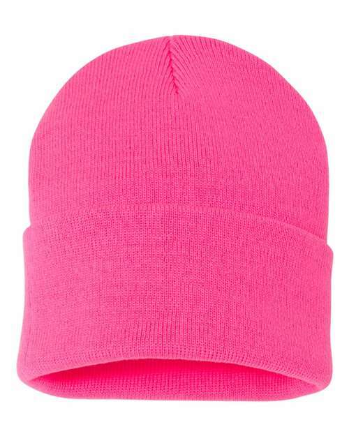 Toronto live screen printing custom apparel beanie c12 - Neon Pink / One Size