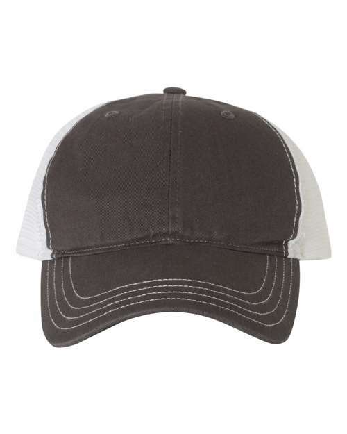 Toronto live screen printing custom apparel trucker cap - Charcoal/ White / Adjustable