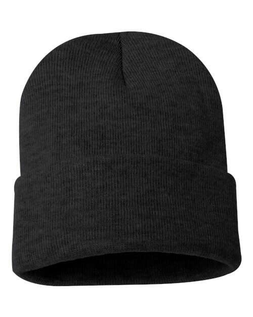 Toronto live screen printing custom apparel beanie c12 - Heather Charcoal / One Size