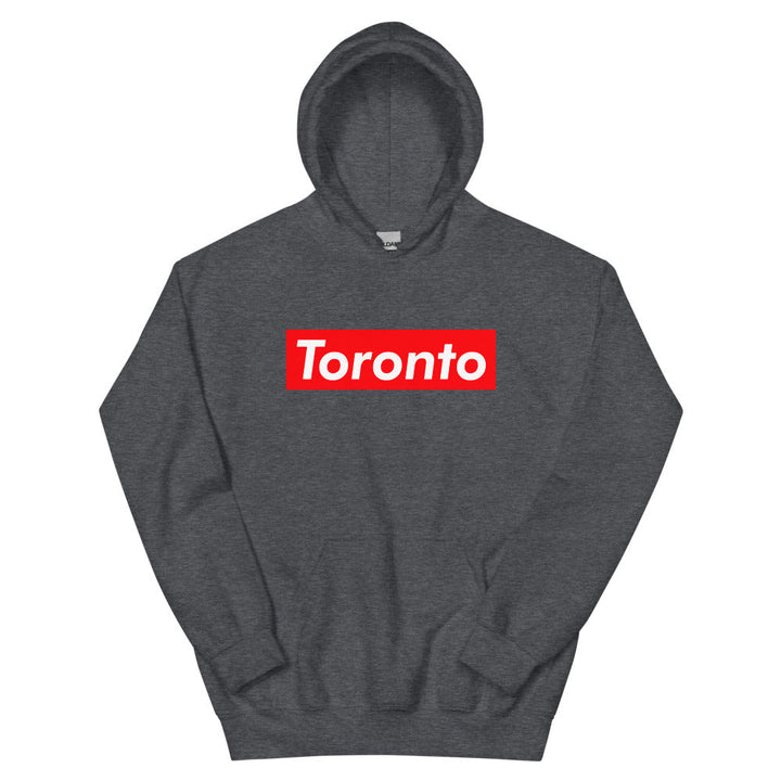 Toronto Supreme’d Hoodie - Dark Heather / S