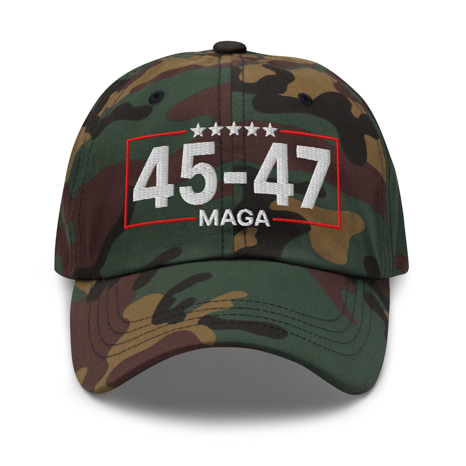 Trump 45-47 MAGA Embroidered Dad Hat