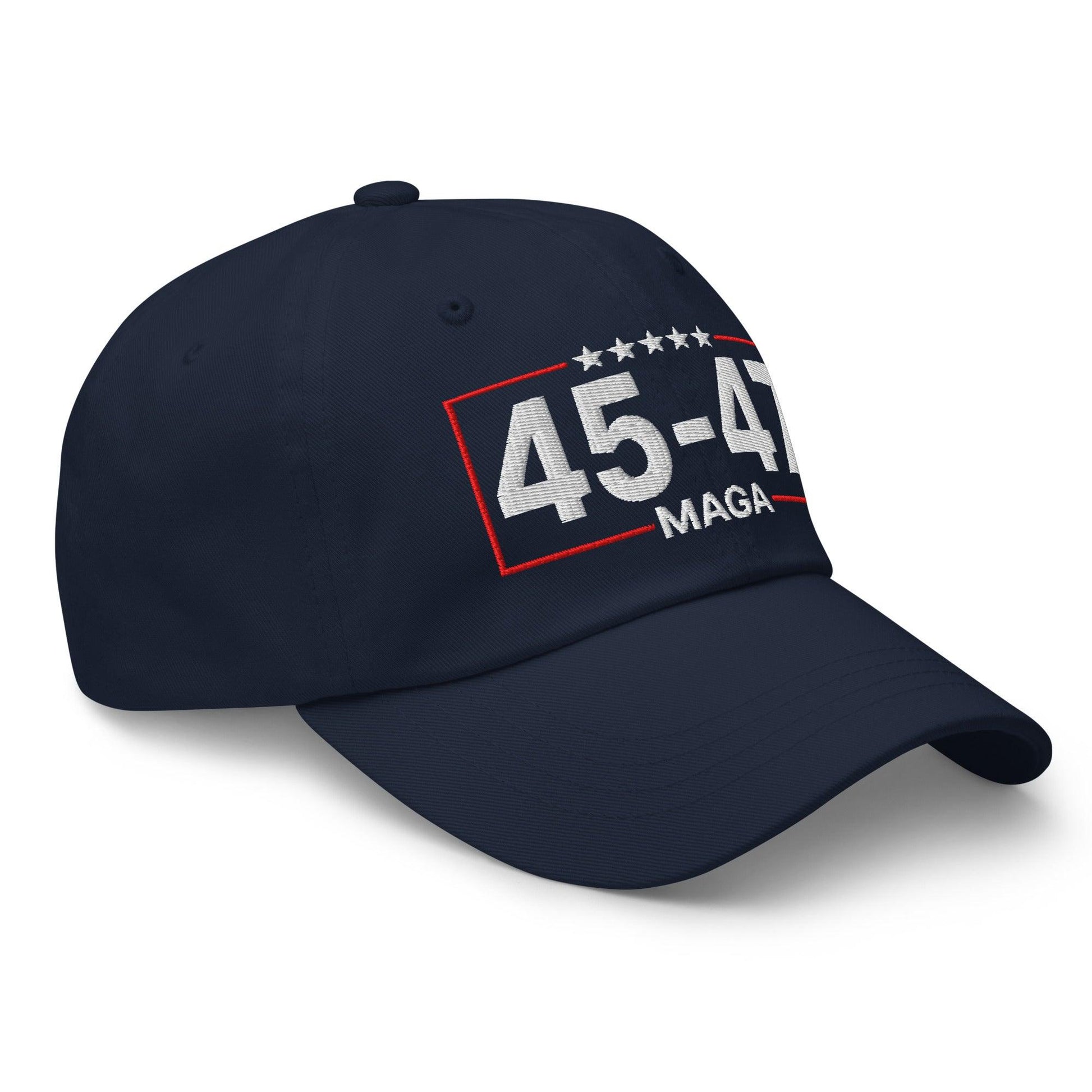 Trump 45-47 MAGA Embroidered Dad Hat
