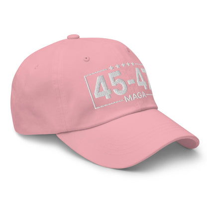 Trump 45-47 MAGA Embroidered Dad Hat