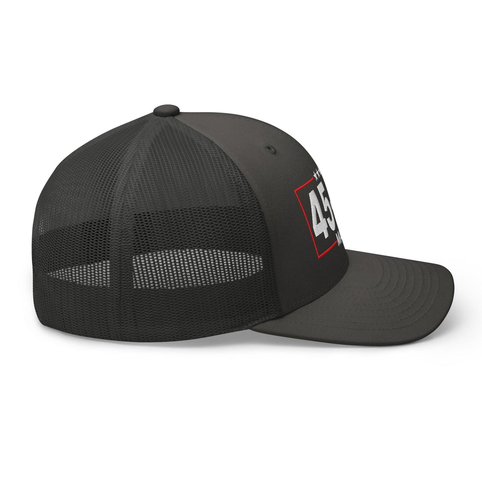 Trump 45-47 MAGA Embroidered Mesh Trucker Hat