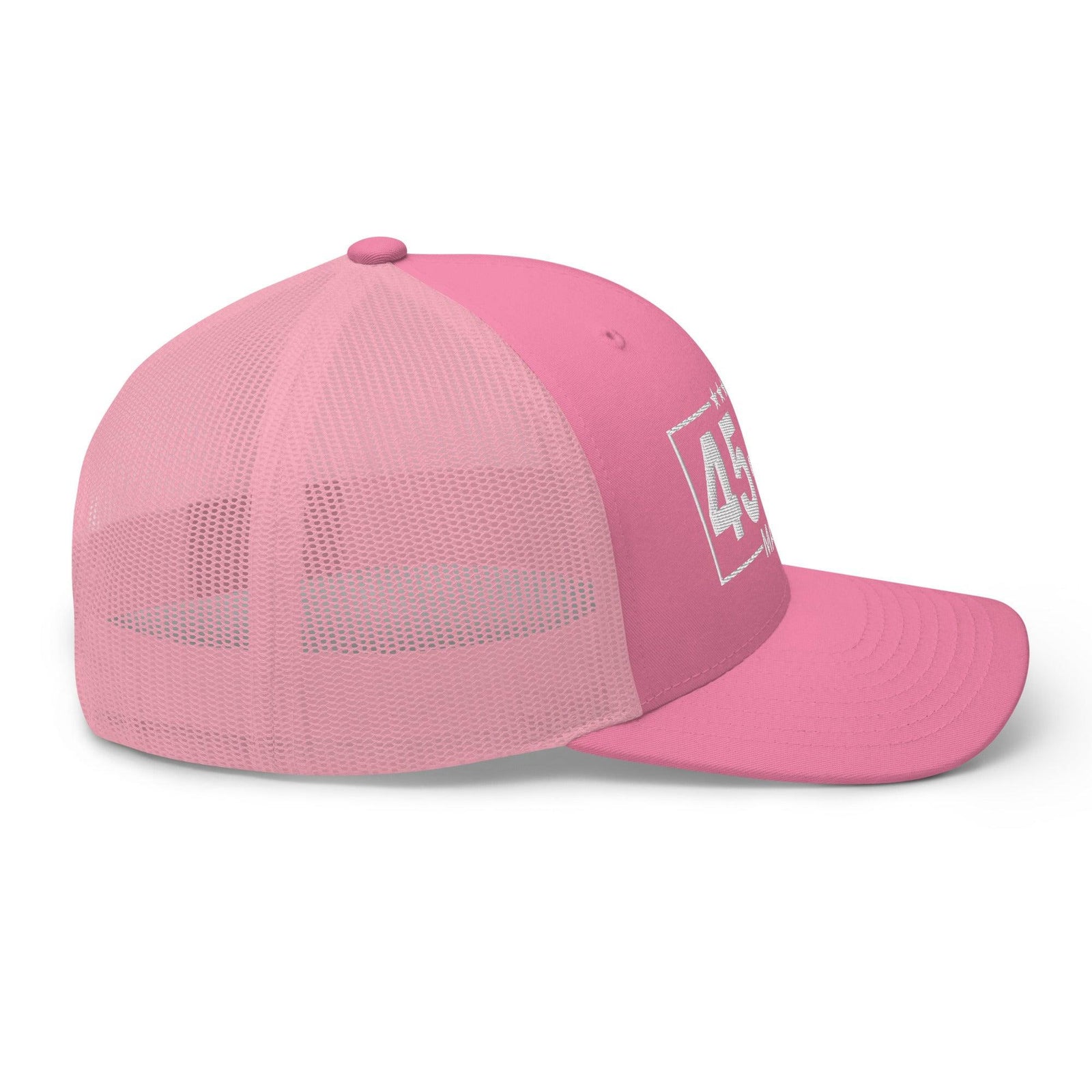 Trump 45-47 MAGA Embroidered Mesh Trucker Hat