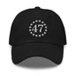Trump 47 Embroidered Dad Hat - Black