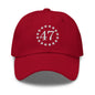 Trump 47 Embroidered Dad Hat - Cranberry