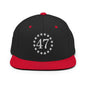 Trump 47 Embroidered Flat Bill Brim Snapback Hat - Black/ Red