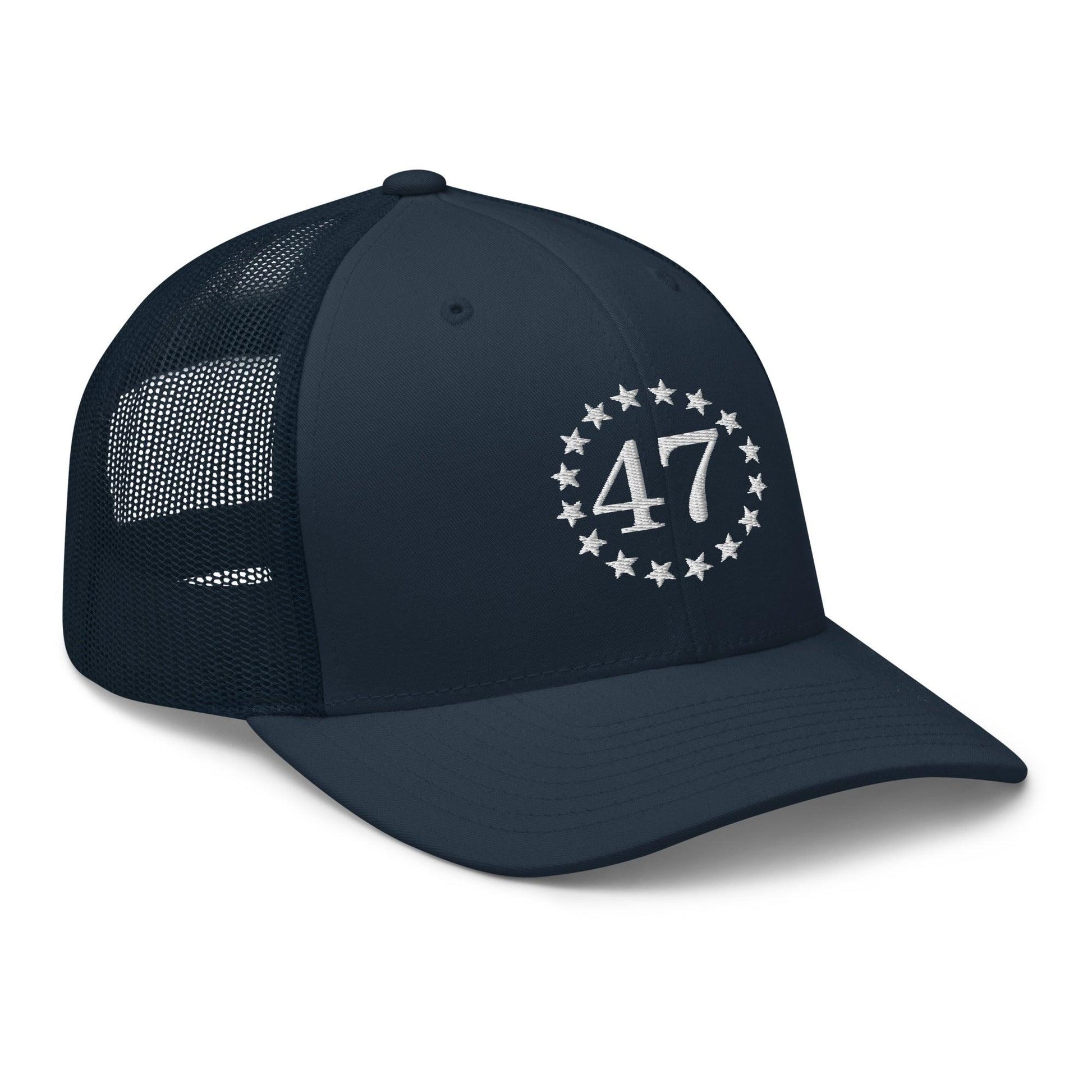 Trump 47 Embroidered Mesh Trucker Hat
