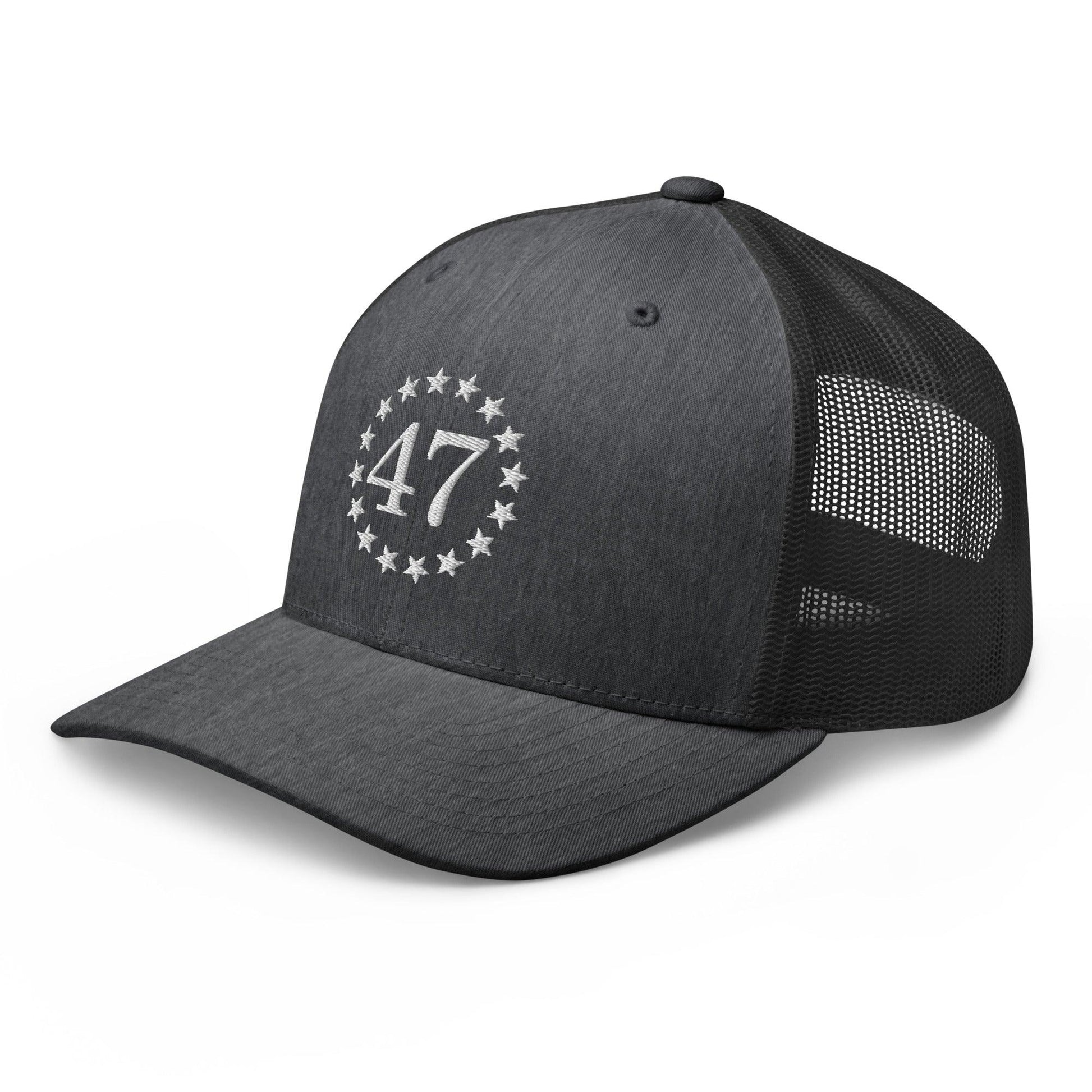 Trump 47 Embroidered Mesh Trucker Hat