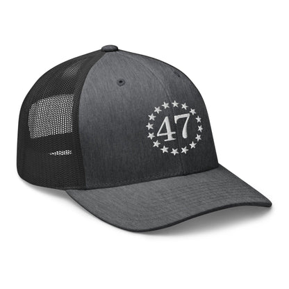 Trump 47 Embroidered Mesh Trucker Hat