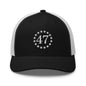 Trump 47 Embroidered Mesh Trucker Hat - Black/ White
