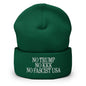 No Trump KKK Fascist USA Embroidered Cuffed Knit Beanie - Spruce