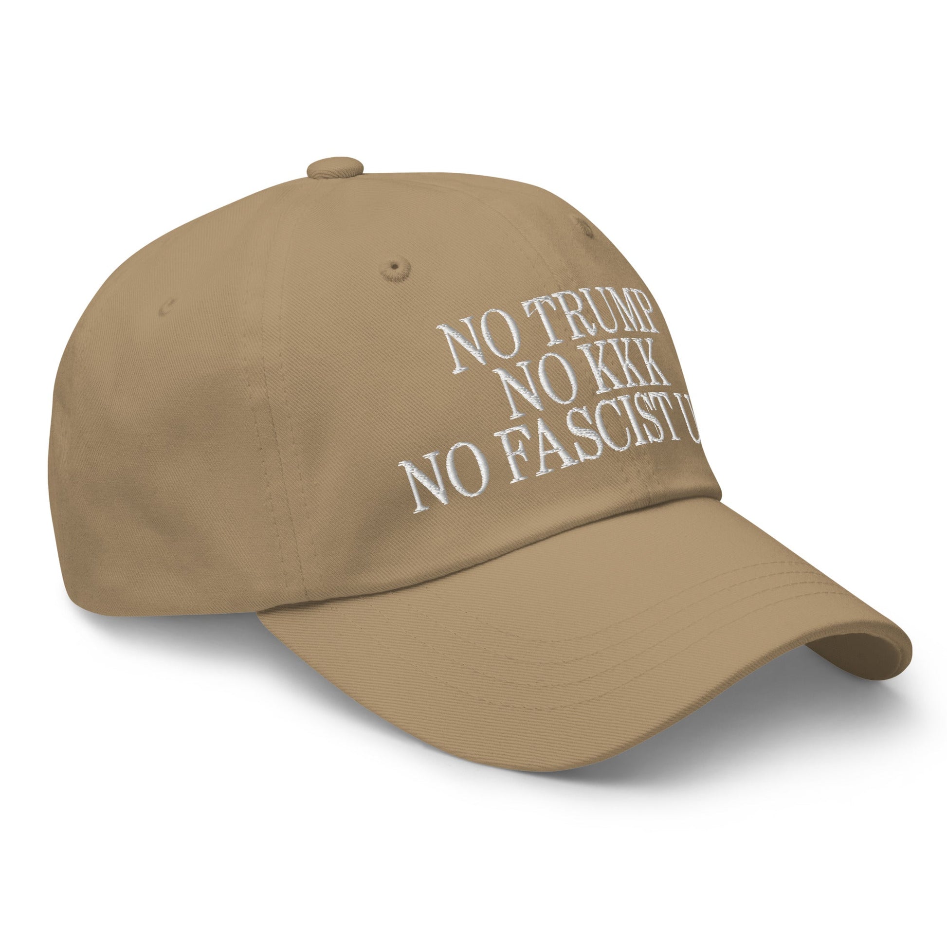 No Trump KKK Fascist USA Embroidered Unstructured Dad Hat