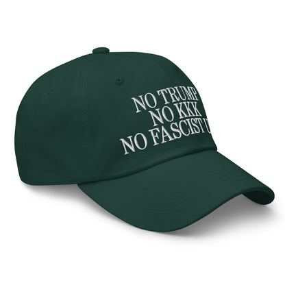 No Trump KKK Fascist USA Embroidered Unstructured Dad Hat