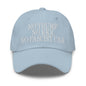 No Trump KKK Fascist USA Embroidered Unstructured Dad Hat - Light Blue