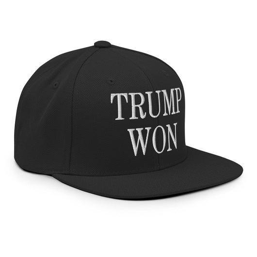 Trump Won 2020 2024 Flat Bill Brim Snapback Hat