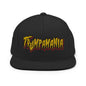 Trumpamania Donald Trump Flat Bill Brim Snapback Hat - Black - Headwear