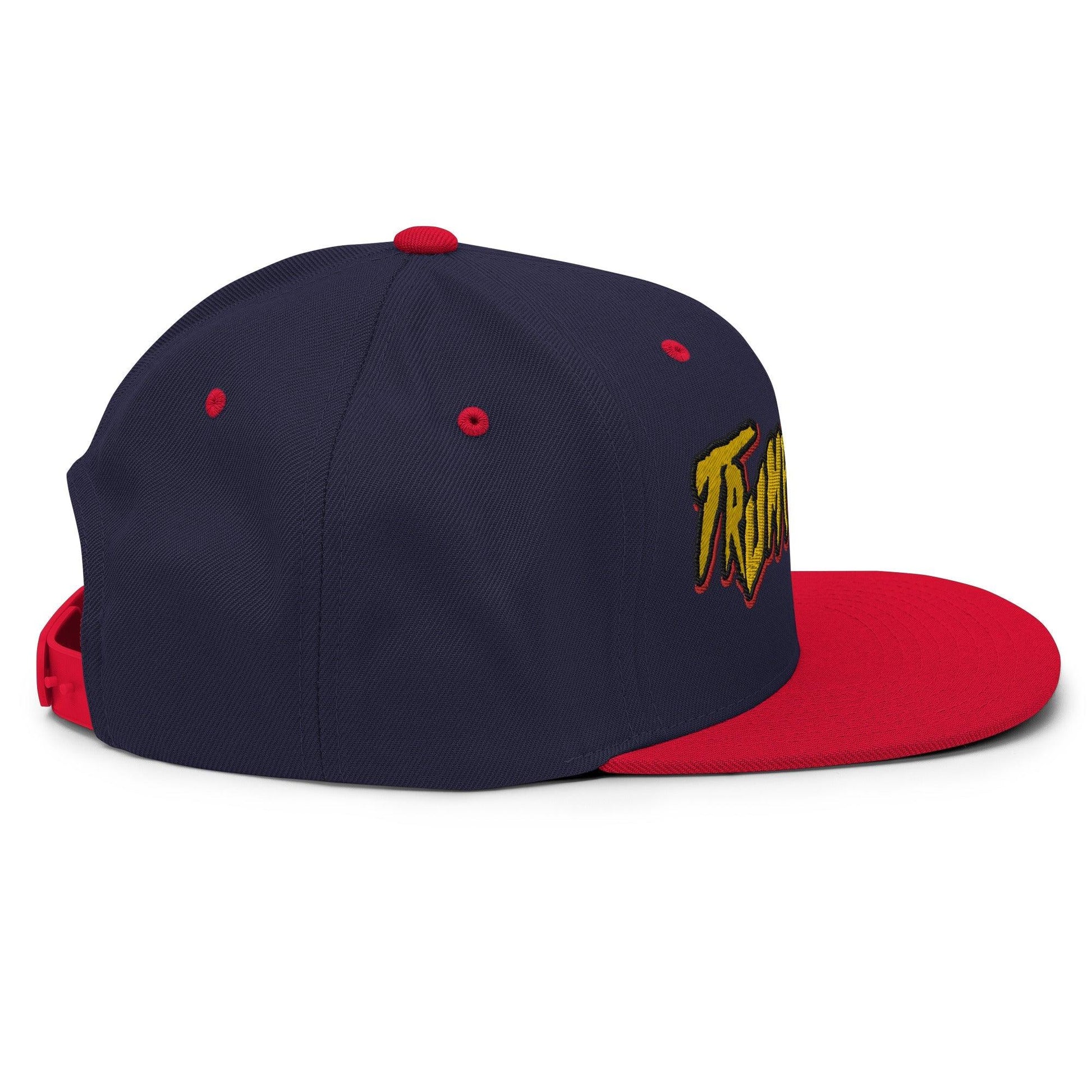 Trumpamania Donald Trump Flat Bill Brim Snapback Hat - Headwear