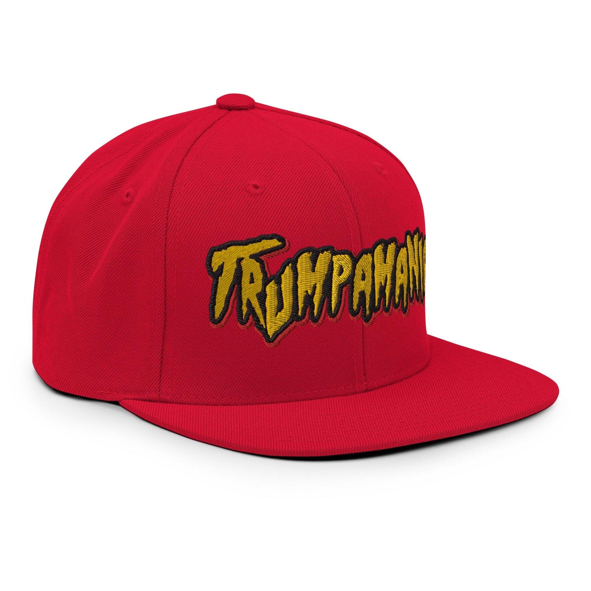 Trumpamania Donald Trump Flat Bill Brim Snapback Hat - Headwear