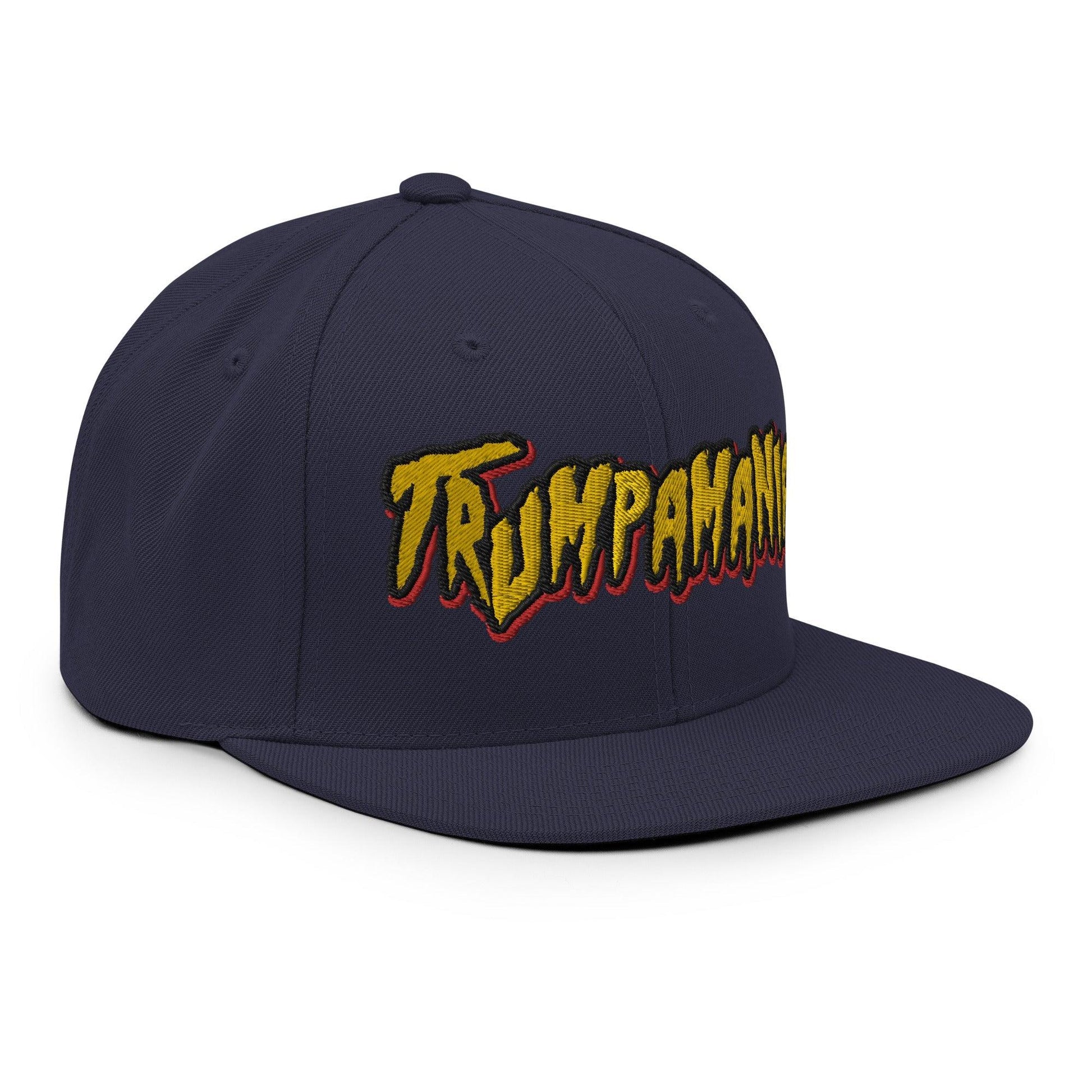 Trumpamania Donald Trump Flat Bill Brim Snapback Hat - Headwear