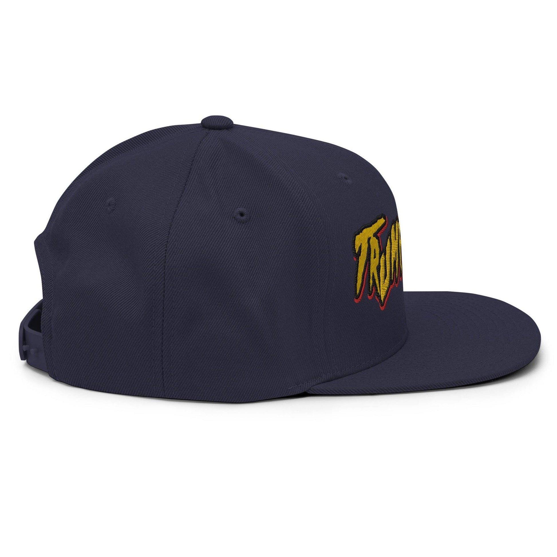 Trumpamania Donald Trump Flat Bill Brim Snapback Hat - Headwear