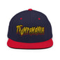 Trumpamania Donald Trump Flat Bill Brim Snapback Hat - Navy/ Red - Headwear