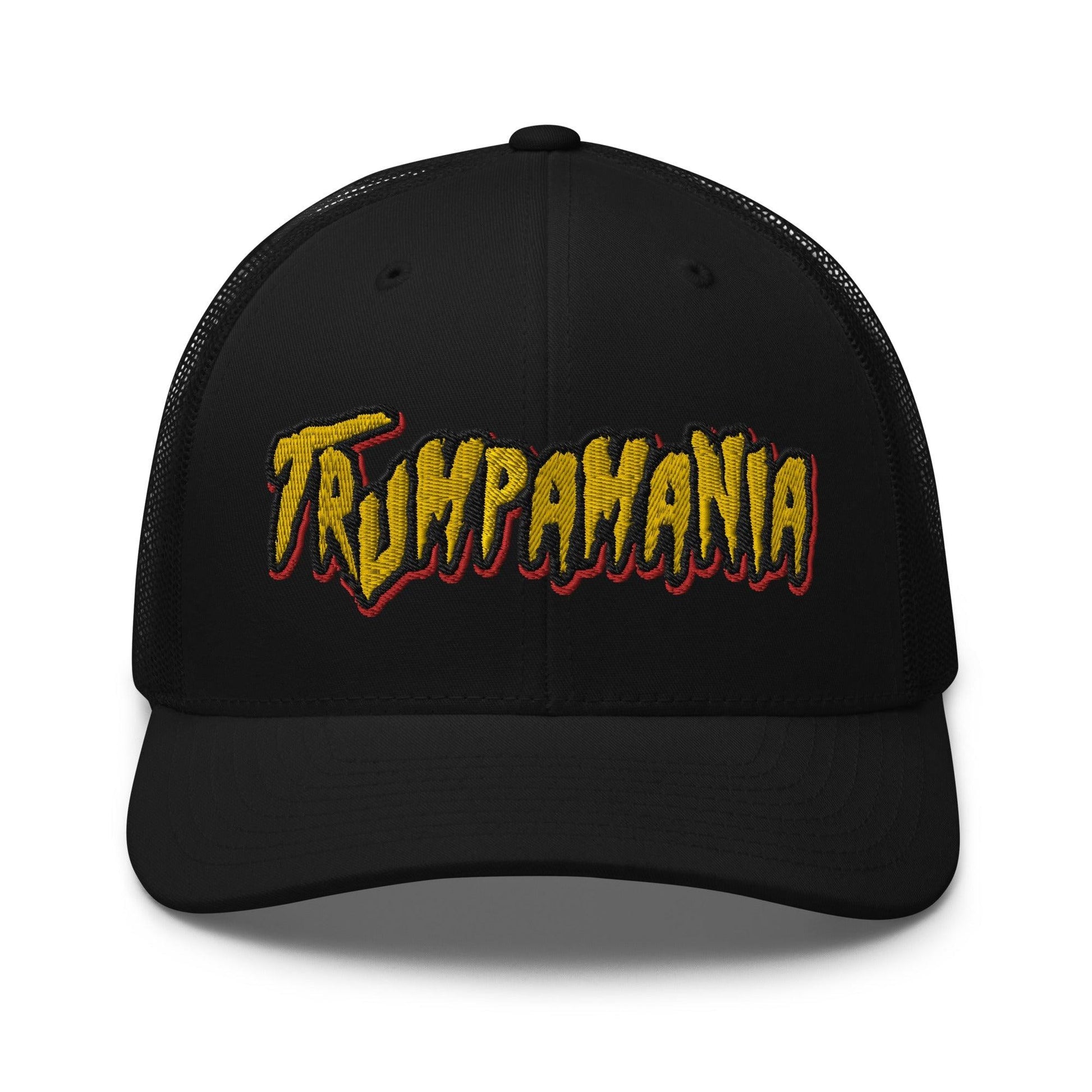Trumpamania Donald Trump Retro Trucker Hat - Black - Headwear