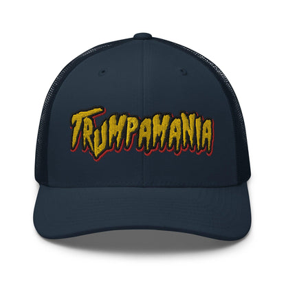 Trumpamania Donald Trump Retro Trucker Hat - Navy - Headwear