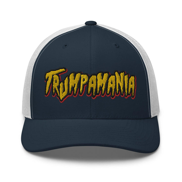 Trumpamania Donald Trump Retro Trucker Hat - Navy/ White