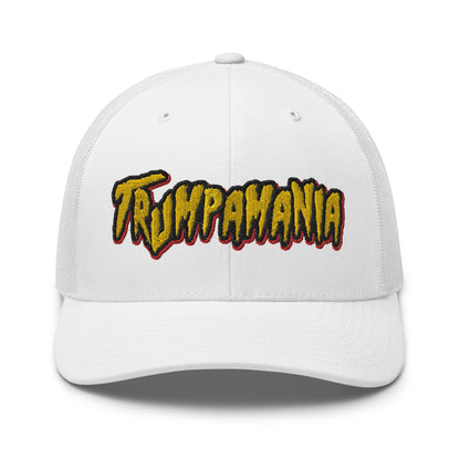 Trumpamania Donald Trump Retro Trucker Hat - White - Headwear