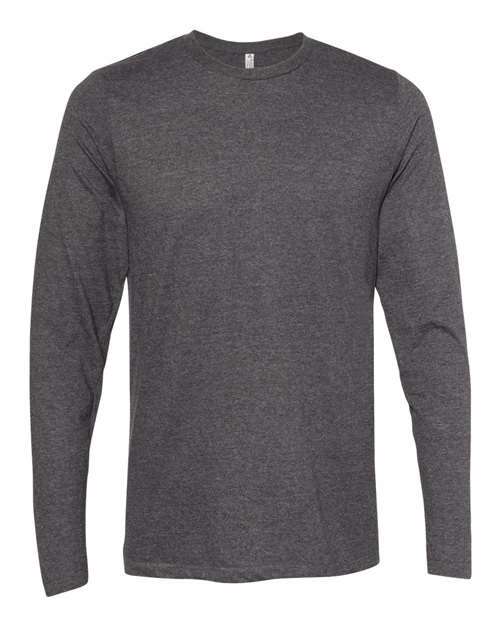 Gray long-sleeved cotton polyester blend T-shirt from Ultimate Long Sleeve T-Shirt collection