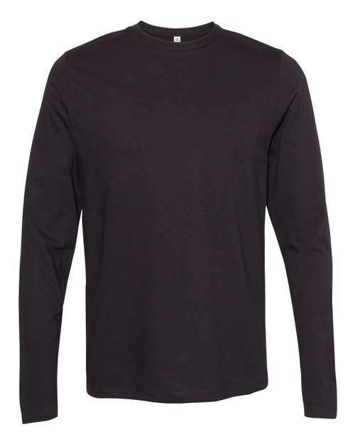 Black long-sleeved Cotton Polyester Blend T-Shirt from Ultimate Long Sleeve T-Shirt for custom apparel