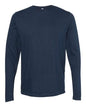 Navy blue Ultimate Long Sleeve T-Shirt made from soft cotton polyester blend for custom apparel
