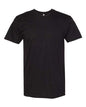 Black crew neck T-shirt from Ultimate T-Shirt collection, ideal for custom apparel and screen printing