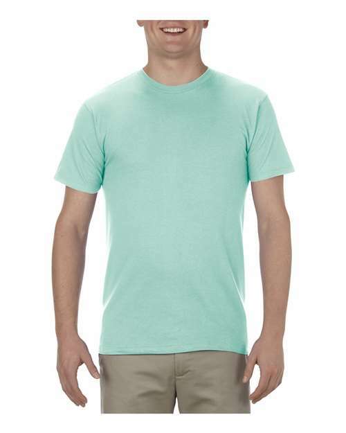 Mint green Ultimate T-Shirt Cerulean with screen printing and cotton polyester blend