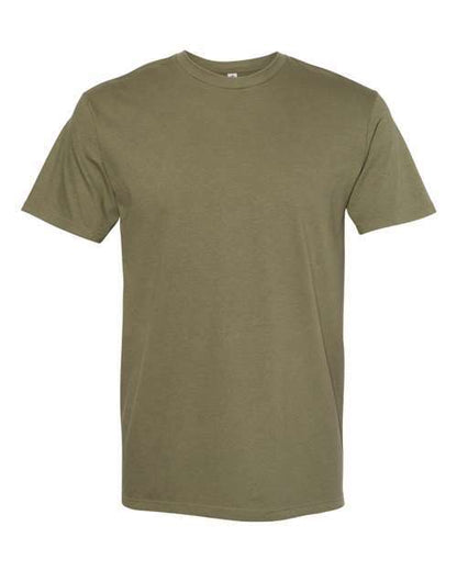 Olive green Ultimate T-Shirt in cotton polyester blend for custom apparel selection