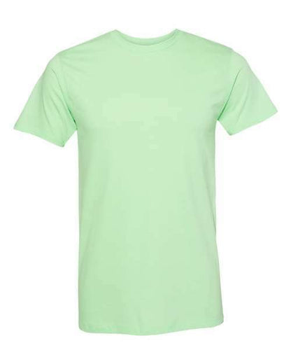 Mint green T-shirt with screen printing for custom apparel and unique designs