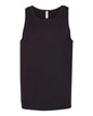 Black Ultimate Tank Top made from comfortable cotton polyester blend for custom apparel