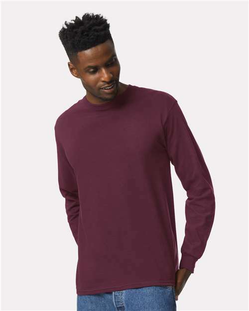 Ultra Cotton® Long Sleeve T-Shirt - Maroon