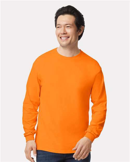 Ultra Cotton® Long Sleeve T-Shirt - Safety Orange