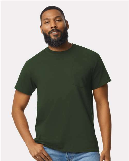 Ultra Cotton® Pocket T-Shirt - Forest Green