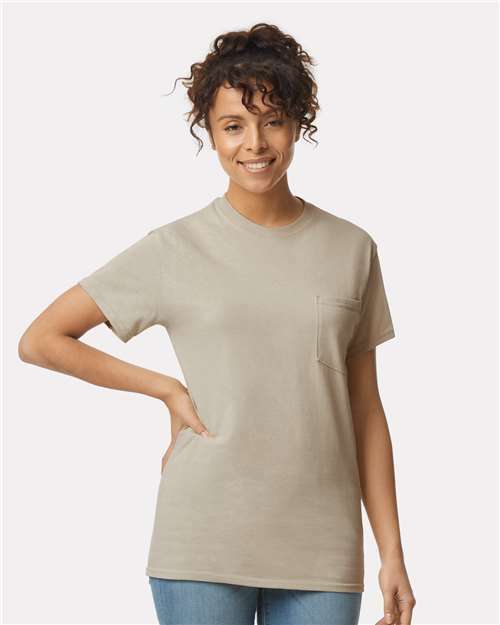 Ultra Cotton® Pocket T-Shirt - Sand